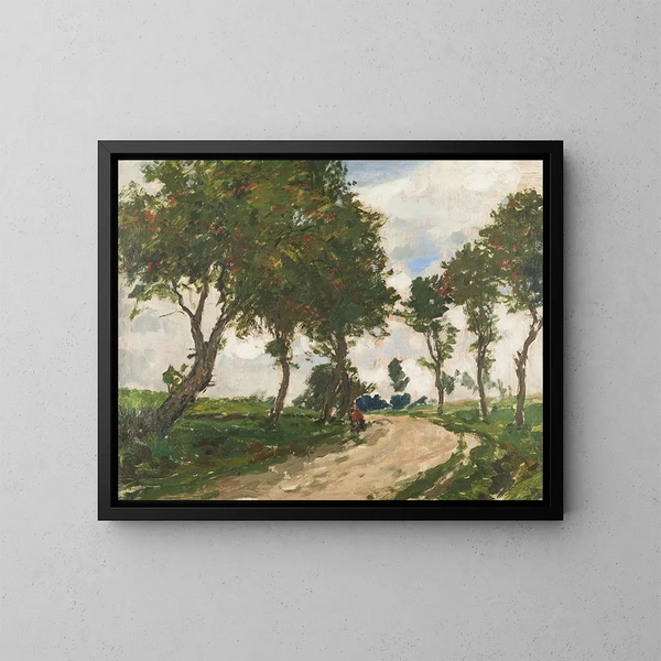 En el pasillo - Gustav Macoun — cuadro enmarcado en la pared