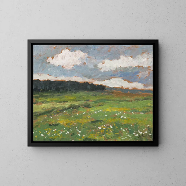 Estudio de un paisaje - Gustav Macoun — cuadro enmarcado en la pared