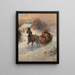 Bonne promenade en traîneau - Gustav Prucha — framed artwork on a wall