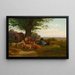 Berger with flock during lunch break - Gustav Ranzoni — framed artwork on a wall