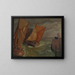 Entrada del puerto de Vlissingen - Gustav Schönleber — cuadro enmarcado en la pared