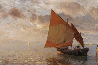 Gustav Schnleber - Venezianisches Fischerboot.webp