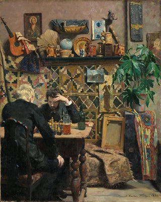 Gustav Wentzel - Chess palyers.webp