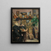 Chess Players - Gustav Wentzel — framed artwork on a wall