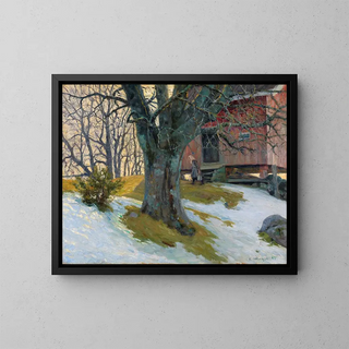 En avril - Gustav Wentzel — cuadro enmarcado en la pared