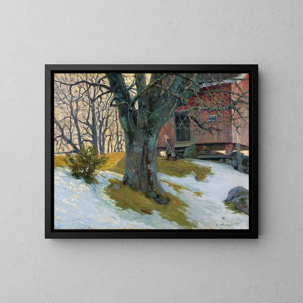 En avril - Gustav Wentzel — cuadro enmarcado en la pared