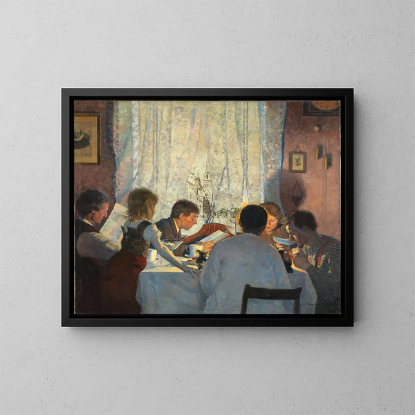 Humeur de la mañana - Gustav Wentzel — cuadro enmarcado en la pared