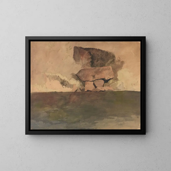 Bloques de piedra - Gustav Wentzel — cuadro enmarcado en la pared