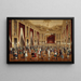 The masked ball at the Colosseum by Schwender - Gustav Zafaurek — framed artwork on a wall