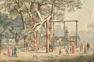 Gustav Zafaurek - Haspel und Schaukel im Wurstelprater in Wien.webp