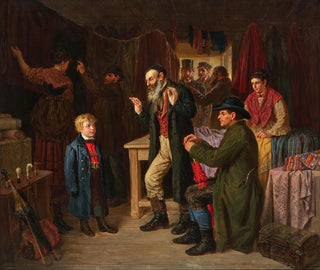 L'essayage du manteau - Gustav Zafaurek — vista de la obra