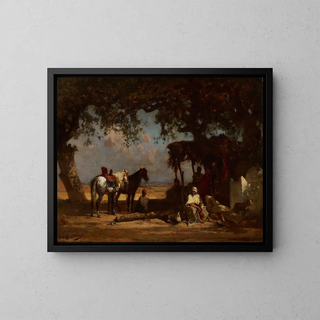 GustaveAchille Guillaumet - An Arab Encampment.webp
