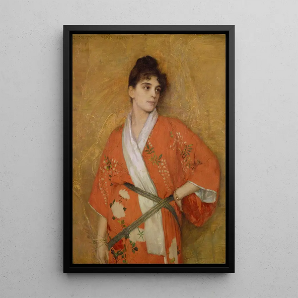 Estudio - Gustave-Claude-Étienne Courtois — cuadro enmarcado en la pared