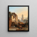 Andernach sobre el Rin Lavanderas en el molino - Gustave Adolphe Simonau — cuadro enmarcado en la pared
