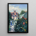 Dahlias en el jardín en Petit-Gennevilliers - Gustave Caillebotte — cuadro enmarcado en la pared