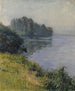 La Seine à l’île Marante par temps brumeux - Gustave Caillebotte — artwork view