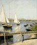 Veleros en Argenteuil - Gustave Caillebotte — vista de la obra