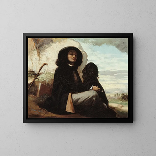 Gustave Courbet - Autoportrait dit Courbet au chien noir.webp
