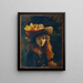 Retrato de una niña - Gustave Courbet — cuadro enmarcado en la pared