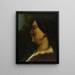 Retrato de mujer - Gustave Courbet — cuadro enmarcado en la pared