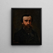 retrato de M. Nicolle - Gustave Courbet — cuadro enmarcado en la pared