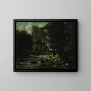 Gustave Courbet - The Brook of Les PuitsNoir.webp