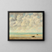 La Mar en calma - Gustave Courbet — cuadro enmarcado en la pared