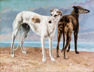 Gustave Courbet - The Greyhounds of the Comte de Choiseul.webp