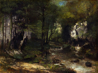 Gustave Courbet - The Stream Le Ruisseau du PuitsNoir valle de la Loue.webp