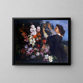 Treillis - Gustave Courbet — cuadro enmarcado en la pared