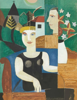 Gustave De Smet - De kunstenaar en zijn vrouw bij maanlicht.webp