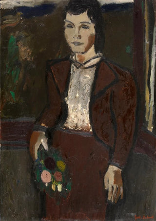 Gustave De Smet - Girl with a Bouquet.webp