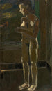 Nude Standing Painting - Gustave De Smet — framed artwork on a wall
