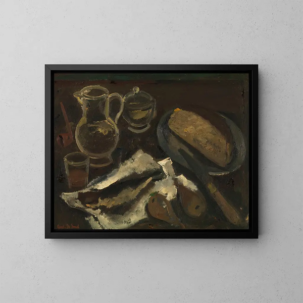 Still life - Gustave De Smet — framed artwork on a wall