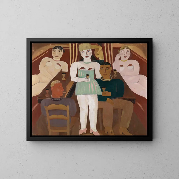 La bonne maison - Gustave De Smet — framed artwork on a wall