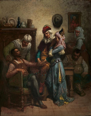 Gustave Dor - Don Quixote and Sancho Panza Entertained by Basil and Quiteria.webp