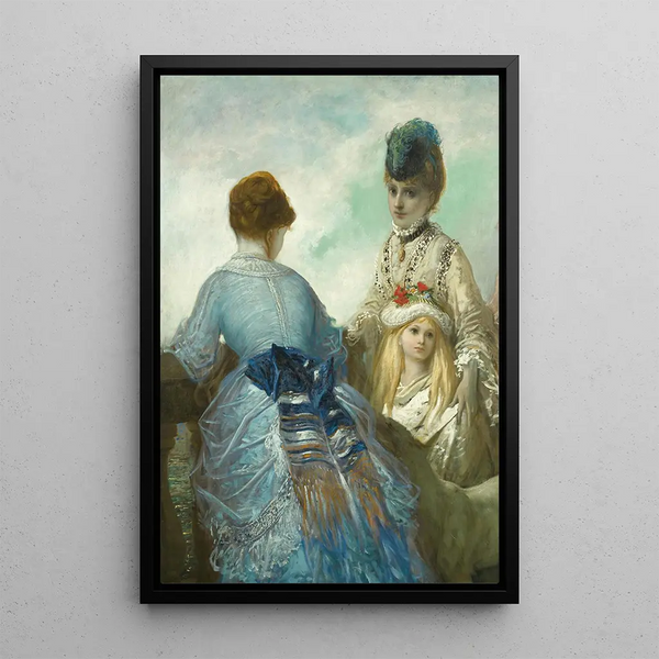 La promenade - Gustave Doré — cuadro enmarcado en la pared