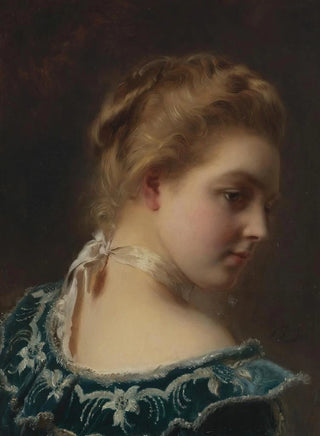 Gustave Jean Jacquet - Young Beauty In A Green Dress.webp
