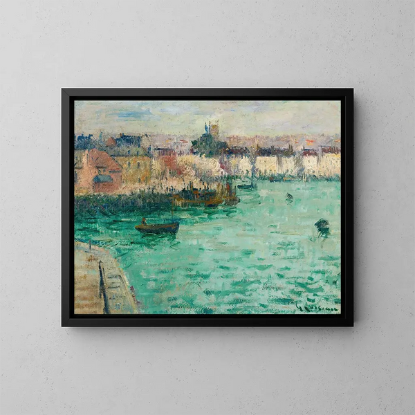 Avant-port de Dieppe - Gustave Loiseau — cuadro enmarcado en la pared