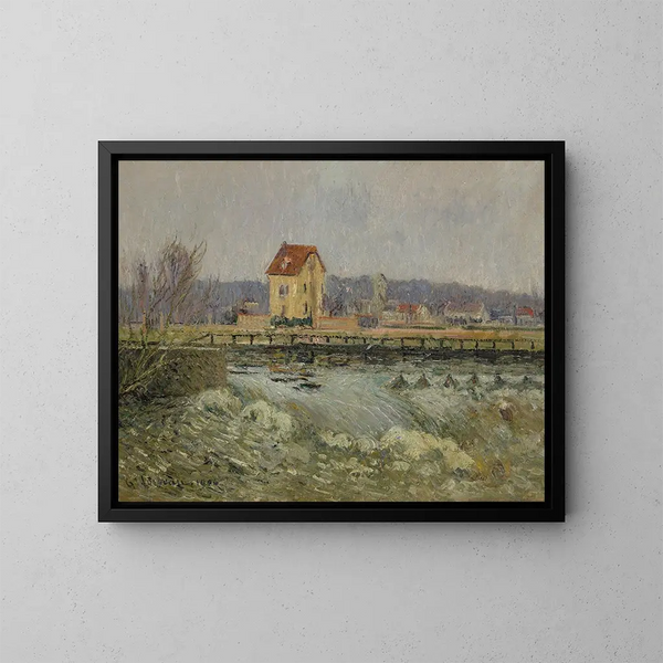 Barrage de Pontoise - Gustave Loiseau — cuadro enmarcado en la pared