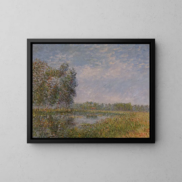 Bords de l'Eure, Normandía - Gustave Loiseau — cuadro enmarcado en la pared
