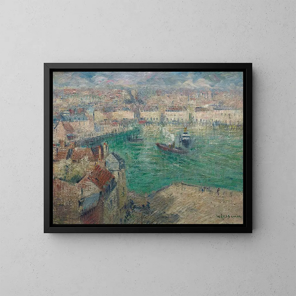 Dieppe - Gustave Loiseau — cuadro enmarcado en la pared