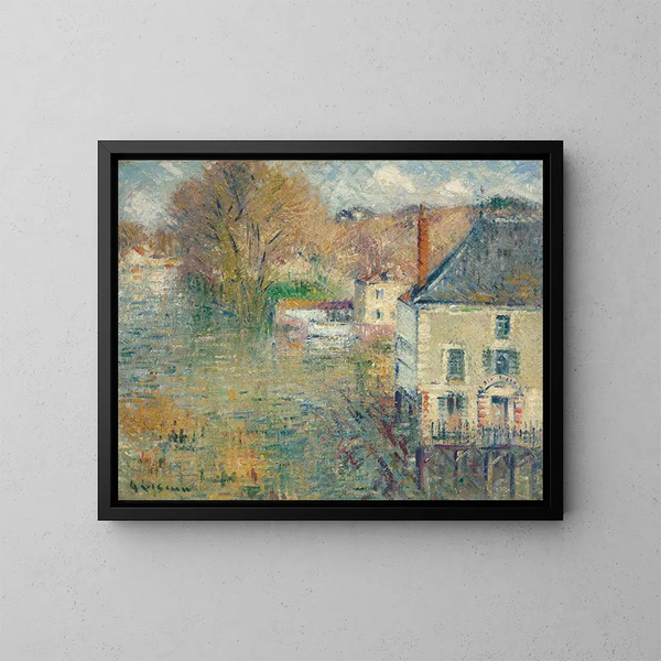 Inundación en Giverny - Gustave Loiseau — cuadro enmarcado en la pared