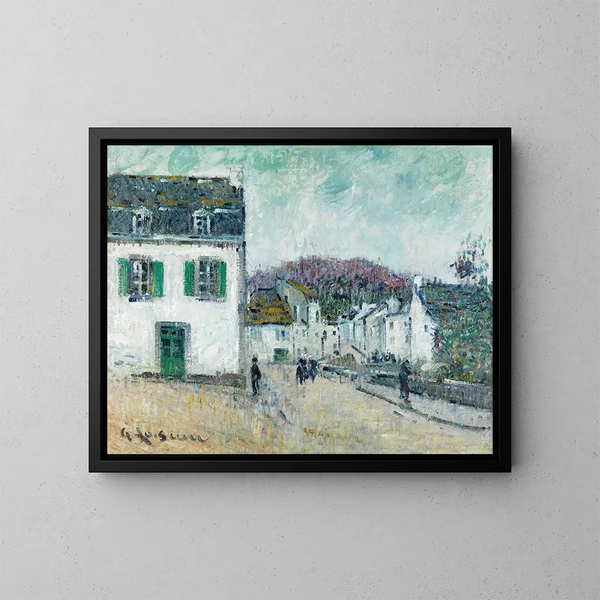 Rue de Pont-Aven - Gustave Loiseau — framed artwork on a wall