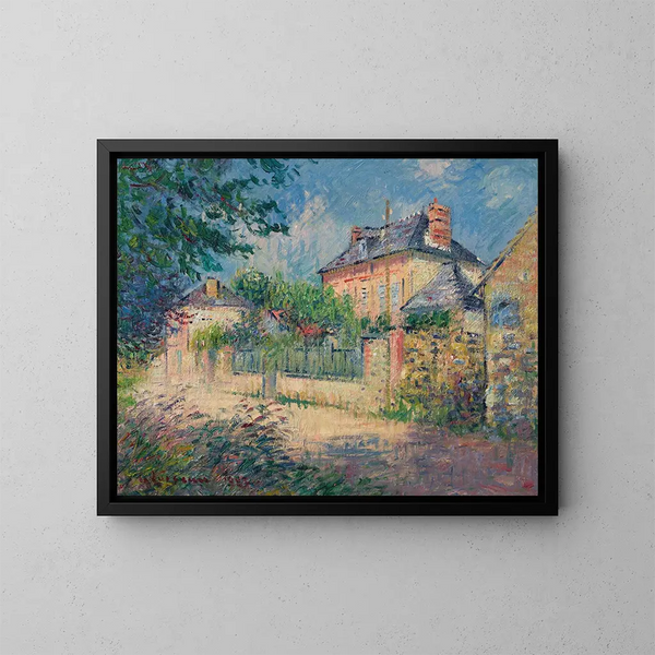 Rue de village - Gustave Loiseau — framed artwork on a wall