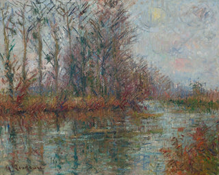 Giratorio de río a la hora - Gustave Loiseau — vista de la obra