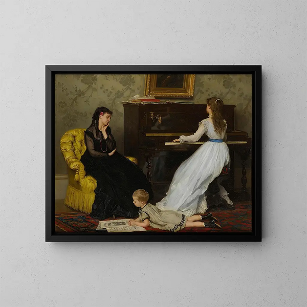 Práctico - Gustave Léonard de Jonghe — cuadro enmarcado en la pared