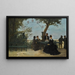 The snack on the terrace - Gustave Maincent — framed artwork on a wall