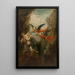 Saint in the Desert - Gustave Moreau — framed artwork on a wall