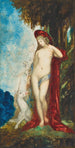 Mujer y unicornio - Gustave Moreau — vista de la obra